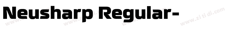 Neusharp Regular字体转换